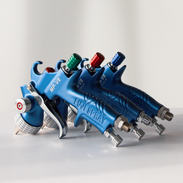 V8 Color Coded Fluid Control Knobs on Guns